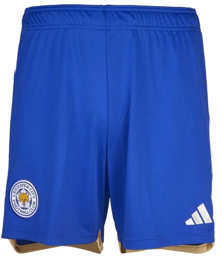 Calção I Leicester City 2023 2024 Adidas oficial 